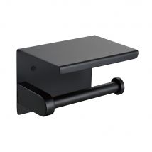Porte Papier Wc Avec Support Téléphone - Noir - Bricoman