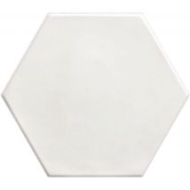 Carrelage Hexagonal Hexo Blanc 15x17 Cm - Bricoman