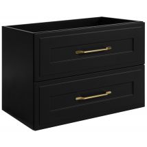 Meuble Suspendu Sous Lavabo Classic Noir 80 Cm - Bricoman