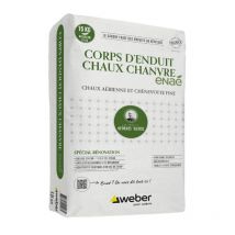 Corps D'Enduit Chaux Chanvre Prêt À L'Emploi Enaé De Weber (15 Kg) - Bricoman