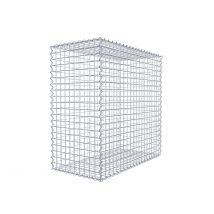Gabion En Acier Galvanisé 100x100x50cm (lxhxp), Mailles 5 X 5cm, Spirale, Cage Métallique Pour Mur Ou Jardin - Bricoman