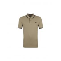 Polo fred perry twin tipped marrón hombre