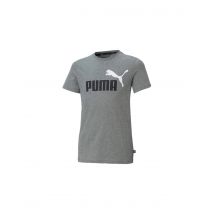 Camiseta puma essentials+ 2 colour infantil gris