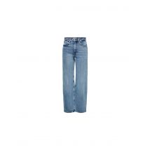 Pantalón only juicy wide leg rea365 medium blue denim mujer