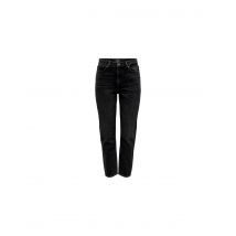 Pantalón only emily str ank nas997 black denim mujer