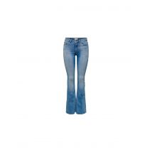 Pantalón only blush mid flared tai467 light blue denim mujer