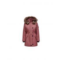 Chaqueta only onliris fur winter rose brown mujer