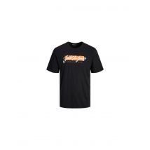 Camiseta jack and jones tiley crew black hombre