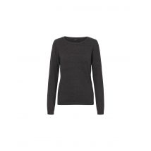 Sudadera vero moda caretructure o-neck blou dark grey melange muj