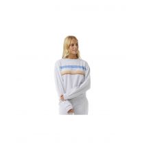 Sudadera rip curl high tide surf crew mujer gris