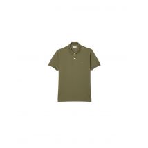 Polo lacoste chemise col bord-cotes verde