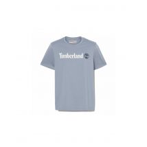 Camiseta timberland kennebec river linear logo short sleeve gris