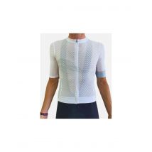 Maillot de ciclismo hemon light climb m/c blanco mujer