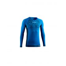 Camiseta de trail lurbel win long sleeves azul royal/negro