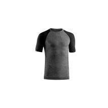 Camiseta de trail lurbel move short sleeves hombre gris/negro