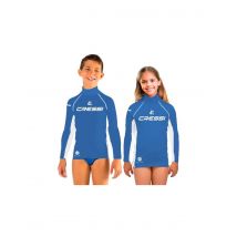 Camiseta de buceo cressi rashguard 2024 manga larga infantil azul