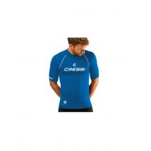 Camiseta de buceo cressi rashguard 2024 manga corta hombre azul m