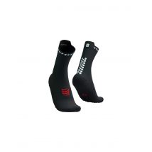 Calcetines de running compressport pro racing v4.0 run high negro