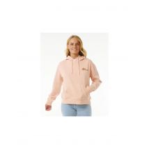 Sudadera rip curl wild bloom relaxed hood mujer rosa