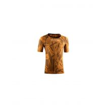 Camiseta de running lurbel spirit blur short sleeves naranja/negr