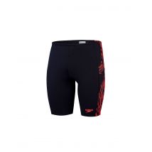 Jammer de natación speedo hombre tech panel jammer negro/ rojo/us