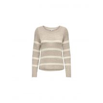 Sudadera only onlgeena xo pullover knt noos mujer simply taupe