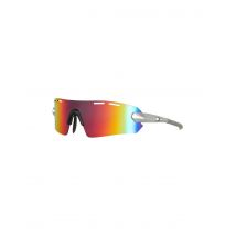 Gafas de sol de running easun marathon silver chrome/red revo