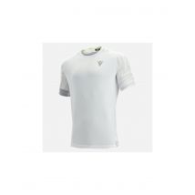 Camiseta de pádel macron prime cb pablo deep blanco/plata hombre
