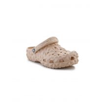 Zuecos crocs classic geometric clog mujer beige