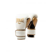 Guantes de boxeo everlast powerlock 2r training glove blanco/oro