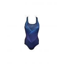 Bañador de natación ras ronda sport back swimsuit mujer morado