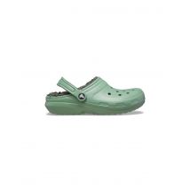 Zuecos crocs classic lined clog moss