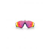 Gafas de sol de ciclismo oakley jawbreaker polished blanco prizm