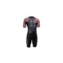Neopreno de natación zoggs rusher pro shorty hombre negro/rojo