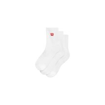 Calcetines de tenis wilson quarter top sock blanco pack