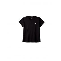 Camiseta de running brooks sprint free sleeve 30 mujer negro