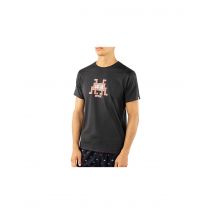 Camiseta alphadventure budai hombre faded negro