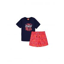 Set de playa y piscina go & win set mindanao niño navy/neon red
