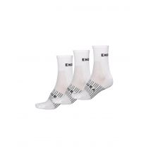 Calcetines de ciclismo endura coolmax race 3-p hombre blanco