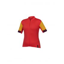 Camiseta de ciclismo endura wms fs260 s/s ii po mujer pomegranate