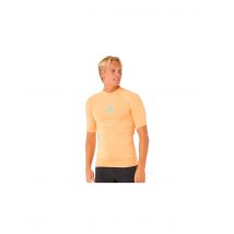 Licra de surf rip curl waves upf perf s/s naranja