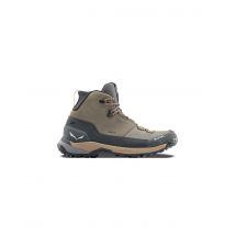 Botas de montaña salewa puez leather mid ptx m kaki/negro hombre