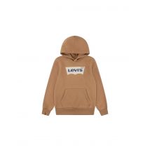 Sudadera levis batwing screenprint hoodie niño marrón