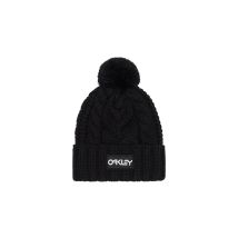 Gorro de snow oakley harper pom mujer negro/blanco logo