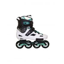 Patines en línea krf freeskate angel 4x80 blanco/verde