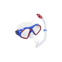 Set tubo + máscara aqua lung hawkeye combo blue red