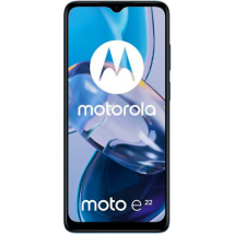 Motorola Moto E22 Dual SIM (64GB Blue) at Â£0 on Pay Monthly 10GB (24 Month contract) with Unlimited mins & texts; 10GB of 5G data. Â£12.99 a month.