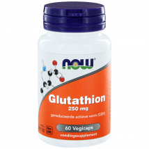 Gélules Glutathione 250 mg - Now Foods - 60 Gélules Végétariennes (2 Mois)