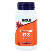 Capsules molles Vitamin D3 (1000 UI) - Now Foods - 180 Capsules Molles