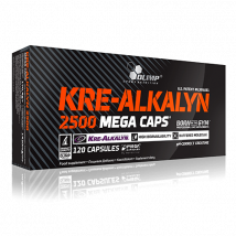 Kre-Alkalyn 2500mg Mega Caps | Olimp Supplements | 120 gélules (2 mois)